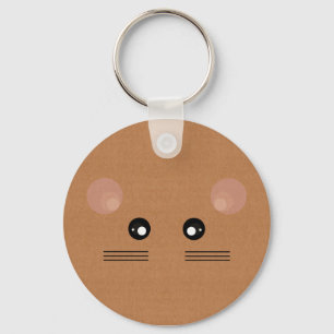 Brown Mouse Keychain