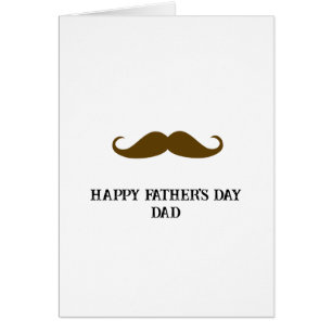 Brown Moustache Father's Day