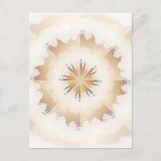 Brown Nature Kaleidoscope Postcard