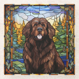 Brown Newfoundland Dog Coaster