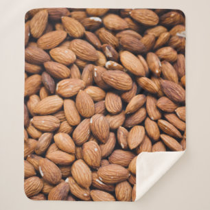 Brown nuts sherpa blanket