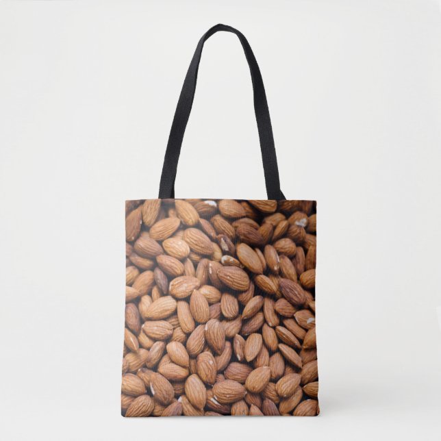 Brown nuts tote bag (Front)