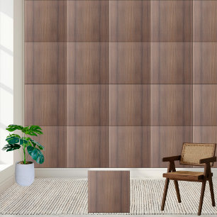 Brown Oak Pattern - Rustic Wood Grain  Tile
