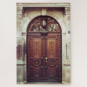 Brown Old World Door Jigsaw Puzzle