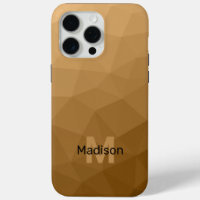Brown ombre geometric mesh pattern Monogram