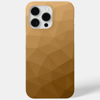 Brown ombre gradient geometric mesh pattern iPhone 15 pro max case