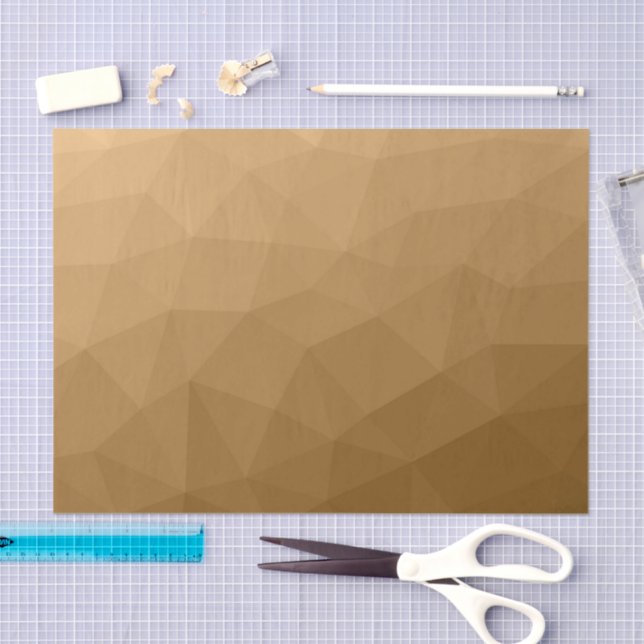 Brown ombre gradient geometric mesh pattern tissue paper (Craft)