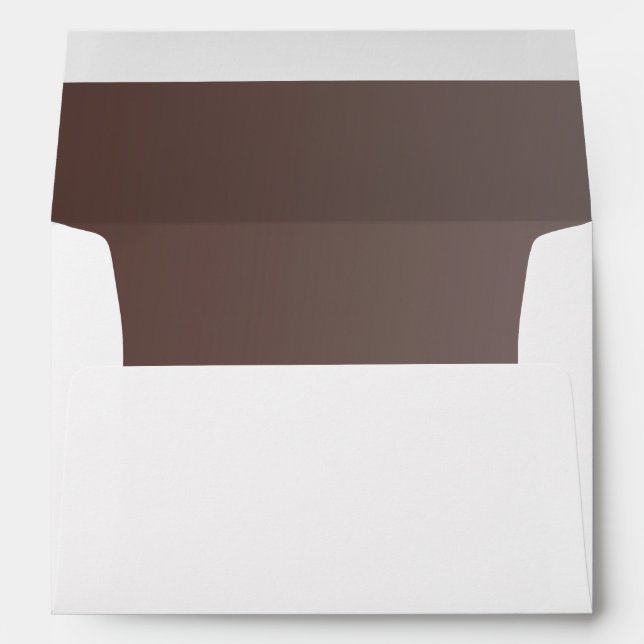 Brown Ombre' Inside Return Address on Back Envelopes (Back (Bottom))