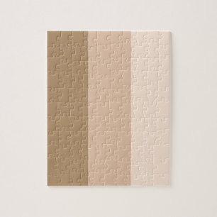 Brown Ombre Striped Jigsaw Puzzle