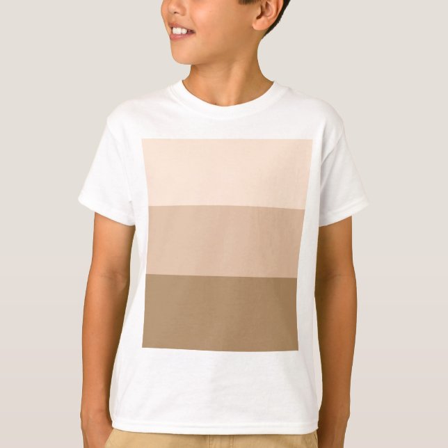 Brown Ombre Striped T-Shirt (Front)