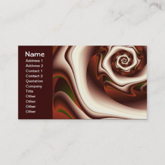 Brown On Brown Digital Abstract Art Business Card
