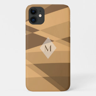 Brown, Orange Geometric Abstract Case-Mate iPhone Case
