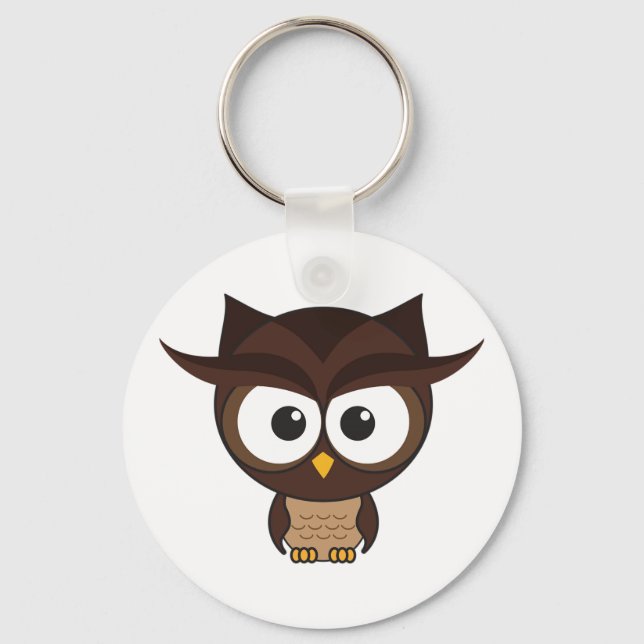 Brown Owl Key Ring (Front)