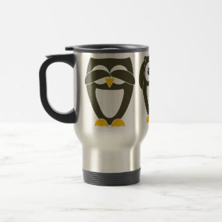 Brown Owl - See no evil, Hear no evil, Say no evil Travel Mug