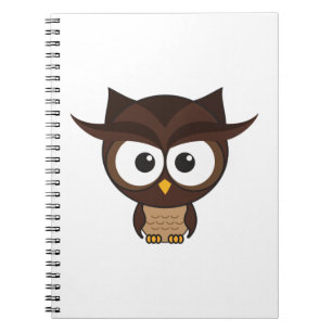 Brown Owl Spiral Notebook