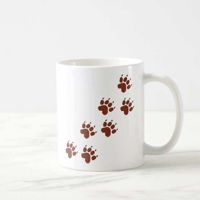 brown pad traces icon coffee mug (Right)