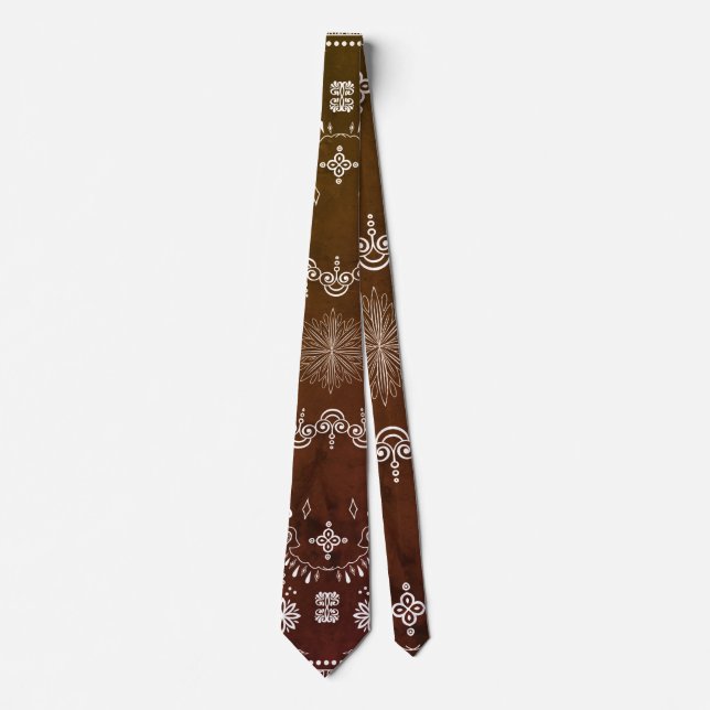 Brown Paisley Tie (Front)