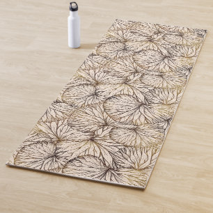 Brown Palms Yoga Mat