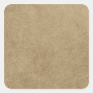 Brown Paper Bag Like Texutre Square Sticker