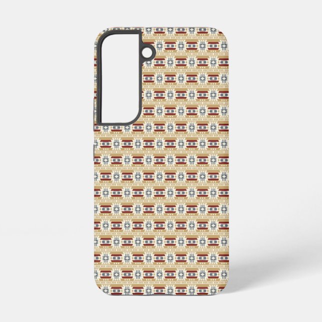 Brown Pattern Mexico Inspired Samsung Galaxy S22 Case (Back)