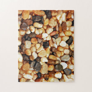 Brown pebble print jigzaw puzzle