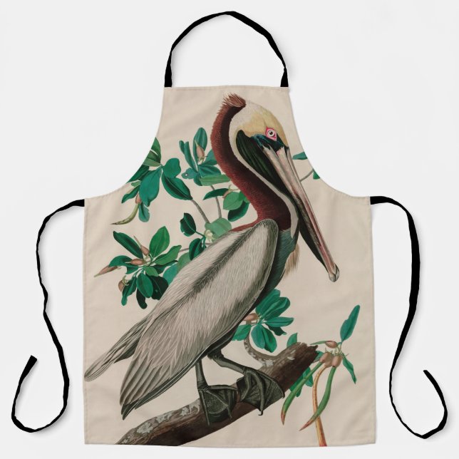 Brown Pelican Birds of America Audubon Print Apron (Front)