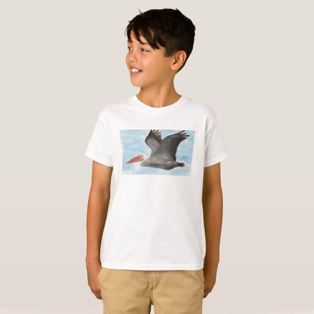Brown Pelican Child Shirt (Front Full)