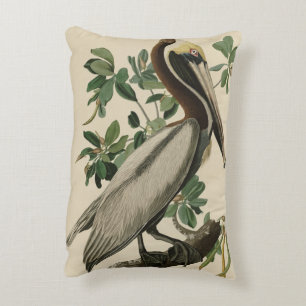 Brown Pelican from Audubon's Birds of America Decorative Cushion