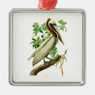 Brown Pelican John James Audubon Birds of America Metal Tree Decoration