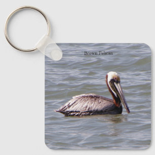 Brown Pelican key chain
