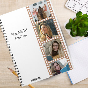 Brown Photo Booth - Trendy Modern Personalised  Notebook