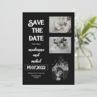 Brown Photo Booth Trendy Modern Save The Date Wedd