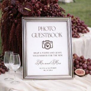 Brown Photo Guest Book Wedding