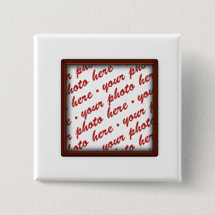 Brown Picture Frame for Any Occasion 15 Cm Square Badge