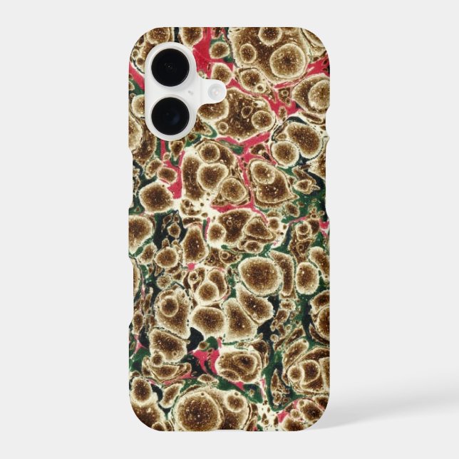 Brown, Pink And Green Marbleized Design Case-Mate  (Back)