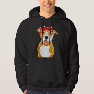 Brown Pitbull Funny Pit Bull Mum Hoodie