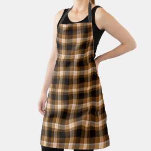 Brown Plaid Apron