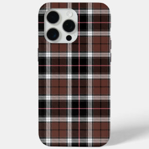 Brown Plaid iPhone 15 Pro Max Case
