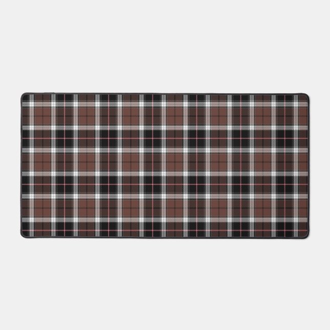Brown Plaid Desk Mat (Front)