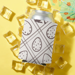 Brown Plaid Easter   Can Cooler