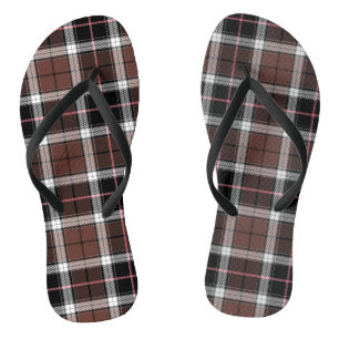 Brown Plaid Jandals