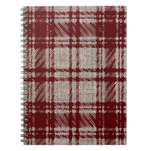 Brown Plaid Notebook