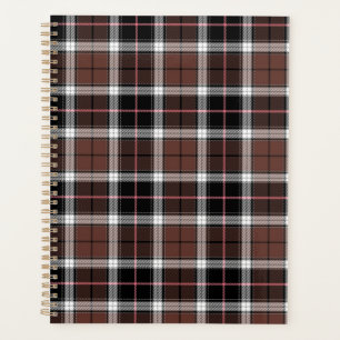 Brown Plaid Planner