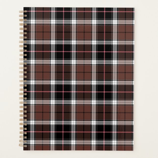 Brown Plaid Planner (Front)