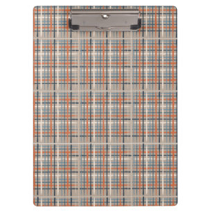 Brown Plaid Spiral Photo Notebook Clipboard