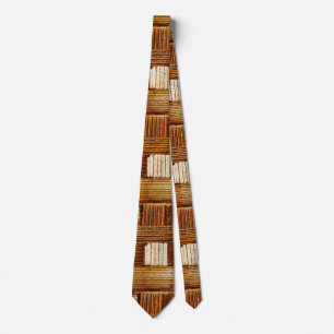 Brown Plaid Tie