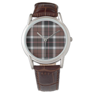 Brown Plaid Watch