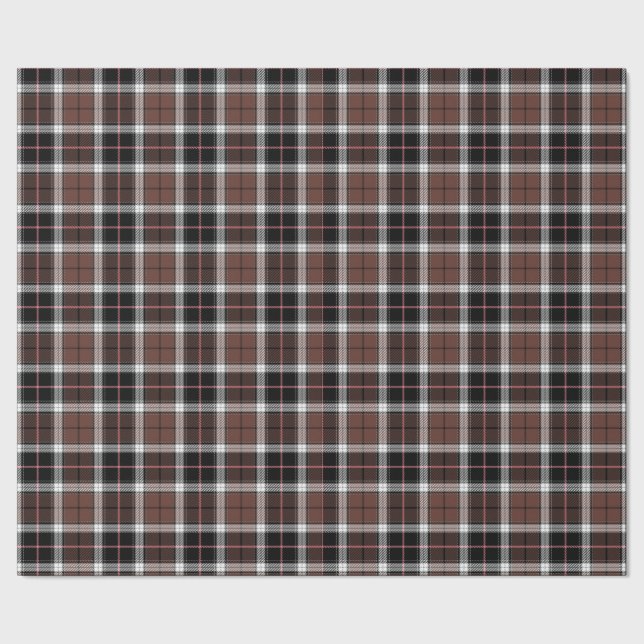 Brown Plaid Wrapping Paper (Seam)