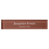 Brown Plain Elegant Modern Minimalist
