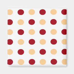 Brown Polka Dots Magnet